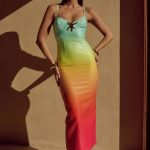 MERMAID TROPIC MIDI DRESS