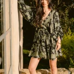 CASHMIRE DREAM GREEN MINI DRESS