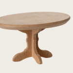 Mesita de café oval, ratón - Natural. MAILEG