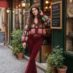 CROCHET ROSES BURGUNDY