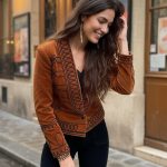 JIMMY VELVET JACKET  RUSTY