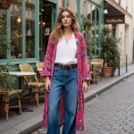 THE VELVET UNDERGROUND  MAXI KIMONO PINK PARADISO