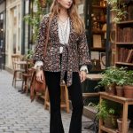 SAVANNAH BELT BLACK CHAQUETA ACOLCHADA ESTAMPADA REVERSIBLE