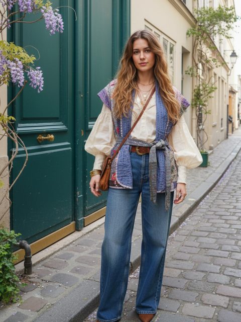 RASH CHALECO PATCHWORK GREY