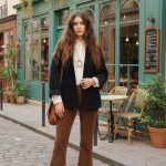 MILA CORD CHAQUETA ACOLCHADA MICROPANA DE TERCIOPELO BLACK