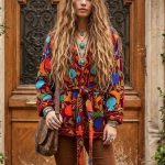 VELVET SUZANI COAT RUST