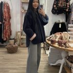 NAHLA KIMONO VELVET BLACK