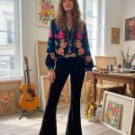 ISADORA BLUE CHAQUETA CORTA TERCIOPELO BORDADO