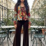 ONDINE VINTAGE BURGUNDY FLOWER