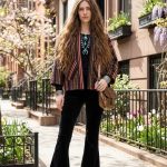 VELVET STRIPES KIMONO