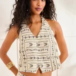 DRAKI TOP LENTEJUELAS - CRUDO