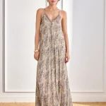 KAMRAN VESTIDO FLUIDO PAISLEY - VIOLETA